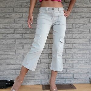 Y2K Cargo Capri Pants